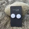 Fabric studs white